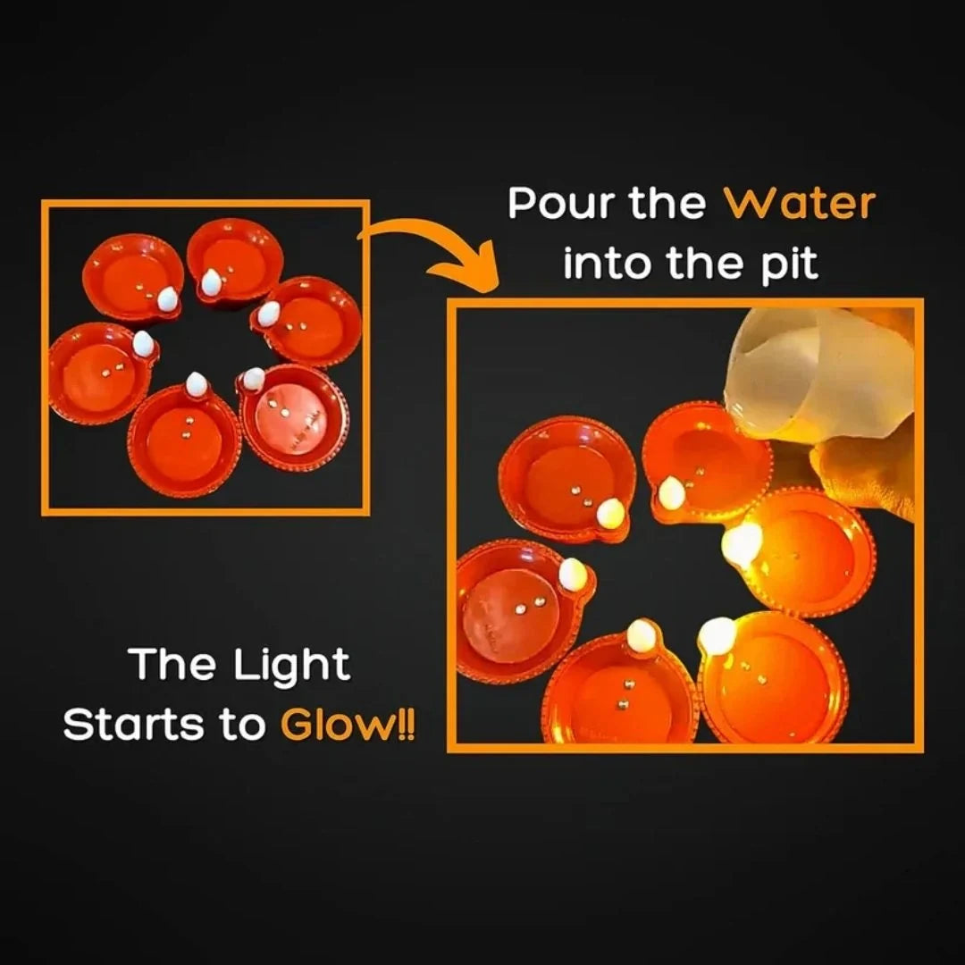 Magic Water Diya – Just Add Water, It Lights Up!